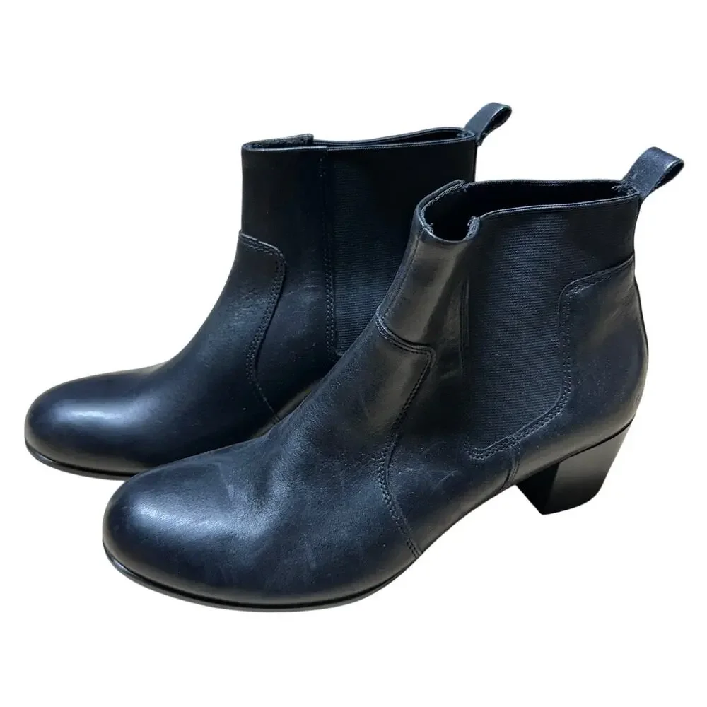 Ecco Shape 35 Sartorelle Chelsea Boot Black Women's Size 6.5 New Without Box - Picture 5 of 11